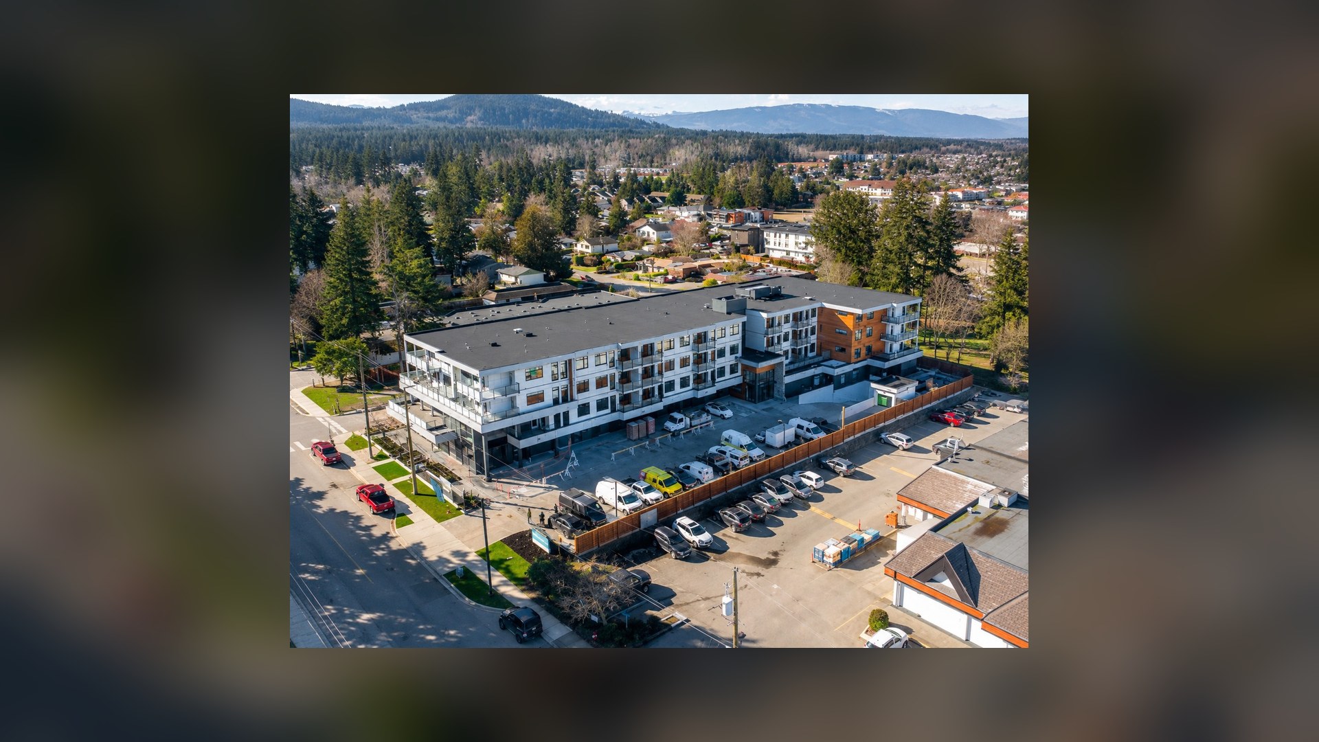 Aerial view of a completed multifamily community — team experience by Veritas Development Group